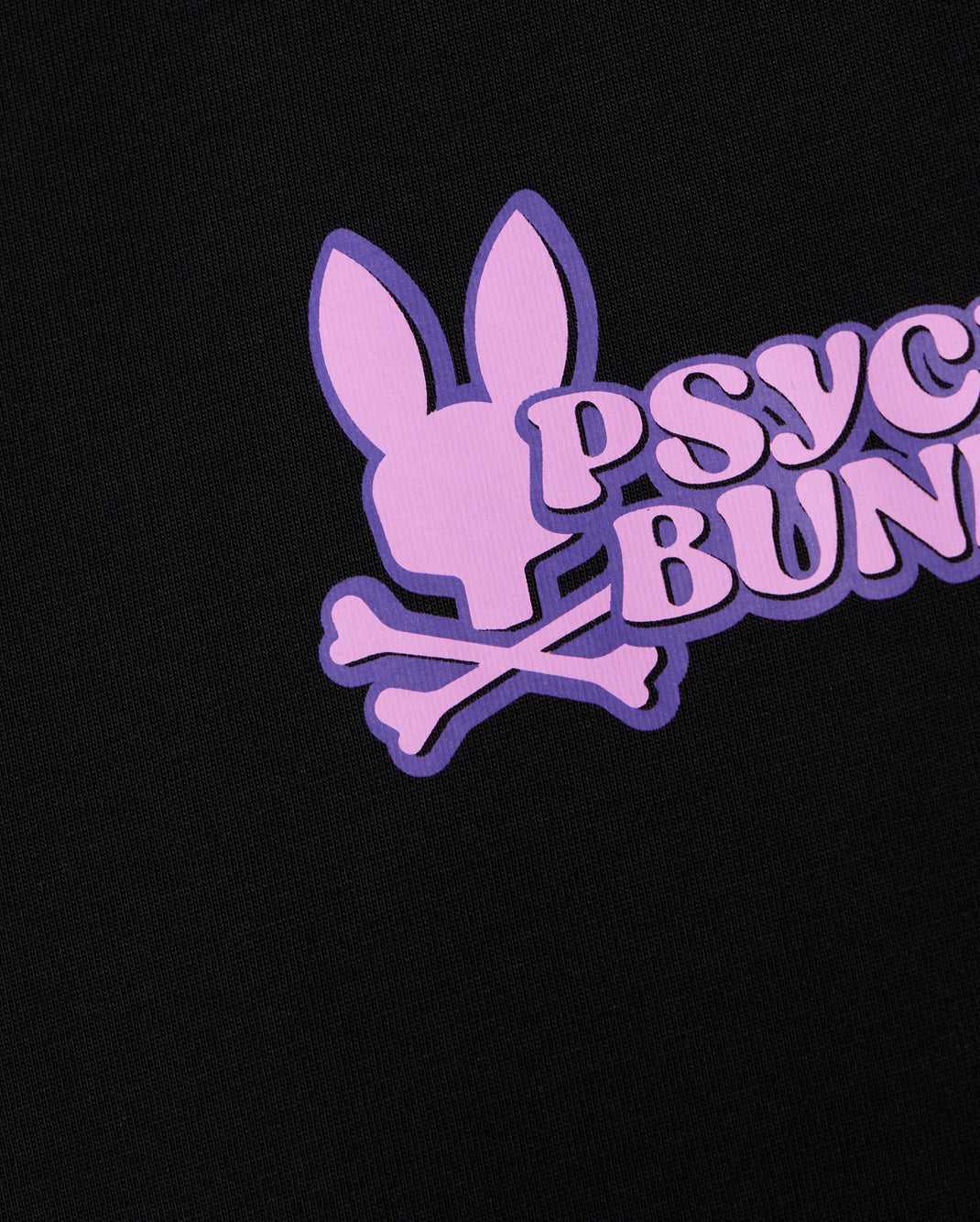 Tees Psycho Bunny Redland Graphic Tee Noir Homme | OEB-68055265